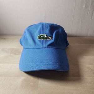 LACOSTE SPORT Men's Polyester Crocodile Novak‎ Djokovic Baseball Cap Hat, BLUE